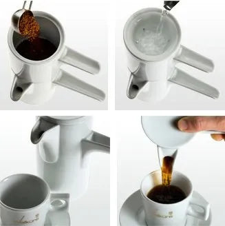 Walküre Bayreuth Coffee Maker (350ml, White)