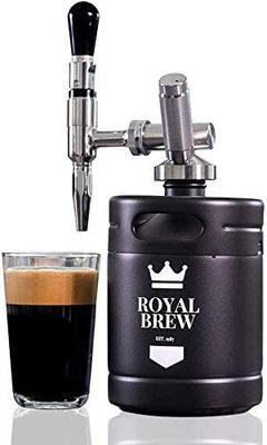 Royal Brew Nitro Cold Brew Coffee Maker Keg (64 Oz) black