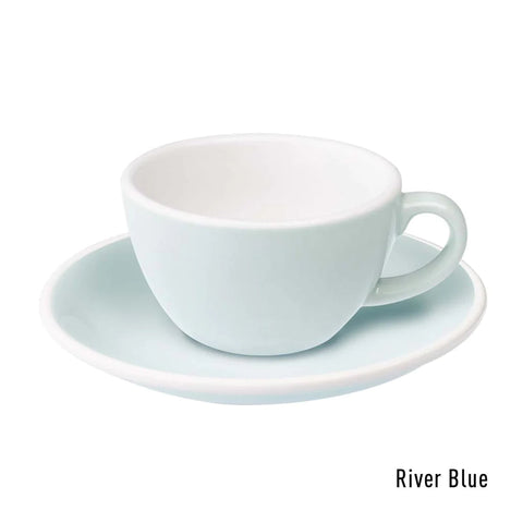 Loveramics Egg Flat White Cup & Saucer 150ml - River Blue
