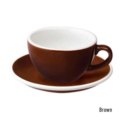 Loveramics Egg Cappuccino Cup & Saucer 200ml - Brown