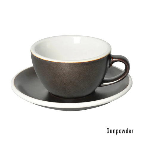 Loveramics Egg Cappuccino Cup & Saucer 200ml - Gunpowder