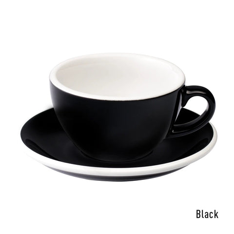 Loveramics Egg Flat White Cup & Saucer 150ml - Black