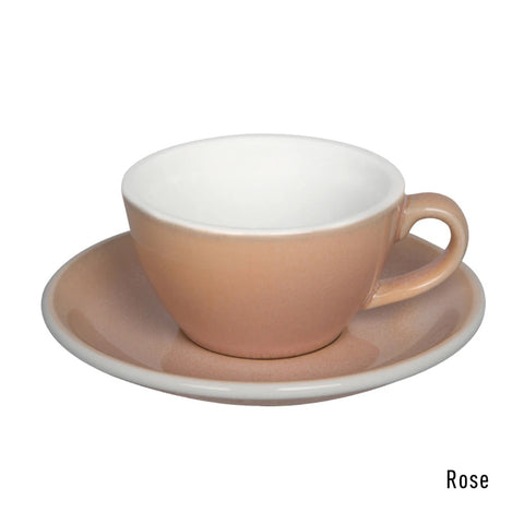 Loveramics Egg Flat White Cup & Saucer 150ml - Rose