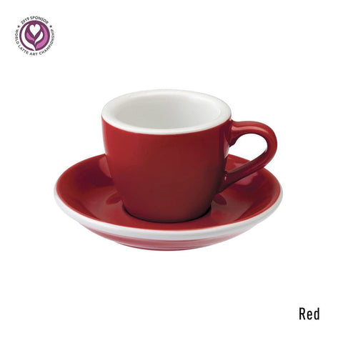 Loveramics Espresso Cup & Saucer 80ml - Red